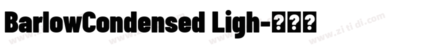 BarlowCondensed Ligh字体转换